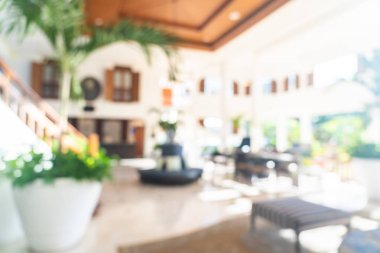 Soyut bulanıklık ve ufuk otel lobi iç