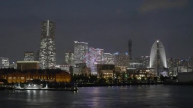 Modern megalopolis Asya şehrinin manzaralı görüntüleri