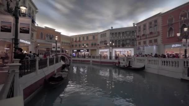 마카오 2018 아름다운 베네치아 리조트와 마카오 쇼핑몰 카지노 — 비디오