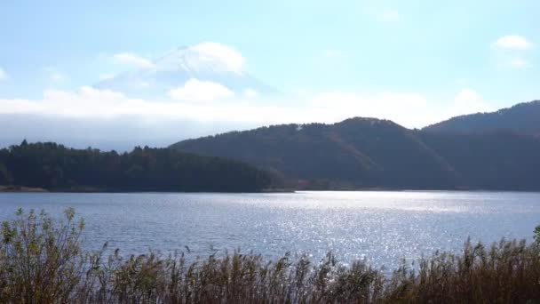 Vyhlídkové Záběry Nádherné Hory Fuji Japonsko — Stock video