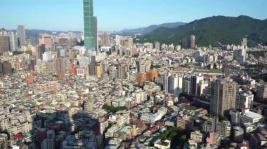 Modern megalopolis Asya şehrinin manzaralı görüntüleri