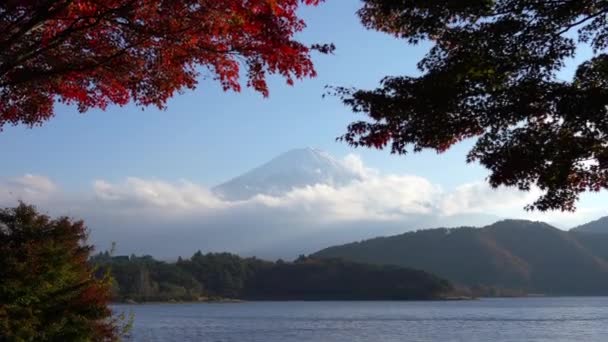 Scenic Footage Beautiful Mountain Fuji Japan — Stock Video