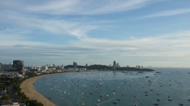 güzel Pattaya şehir, Tayland doğal zaman atlamalı görüntüleri