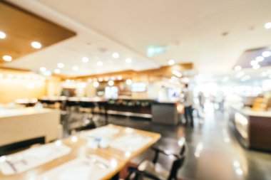 Otel restoranında yemek kahvaltı büfesi bulanıklık