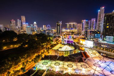 Singapur şehir dış bina güzel mimari