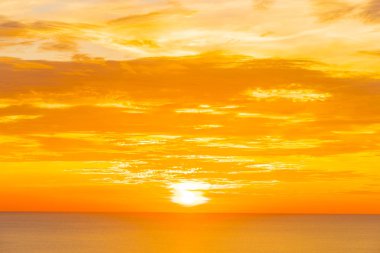 SUNR 'de deniz plajının güzel açık tropikal doğa manzara