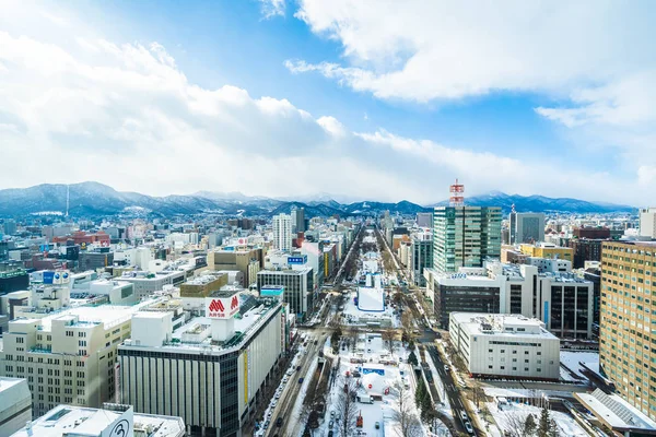 Sapporo Hokkaido, Japão - 2 de fevereiro de 2019 Bela arquitetura — Fotografia de Stock