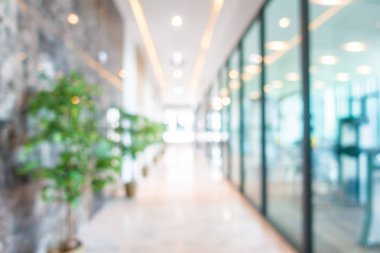 Otelde soyut bulanıklık ve defokus lobi dekorasyonu