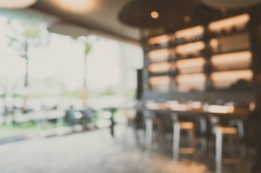 Soyut bulanıklık ve defokus restoran ve kafe cafe interi
