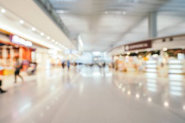 Soyut bulanıklık ve ufuk Havaalanı terminal iç