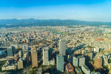 Taipei şehrinin güzel mimarisi