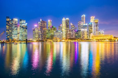 Singapur - 18 Ocak 2019: landma bina güzel mimari