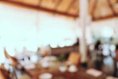 Soyut bulanıklık ve defocused açık büfe restoran ve kahve dükkanı CA