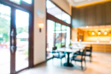Soyut bulanıklık ve defocused açık büfe restoran ve kahve dükkanı CA