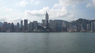 Modern megalopolis Asya şehrinin manzaralı görüntüleri