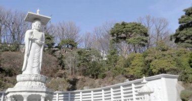 Bongeunsa Tapınağındaki Güzel Buda Heykeli 'nin görüntüleri