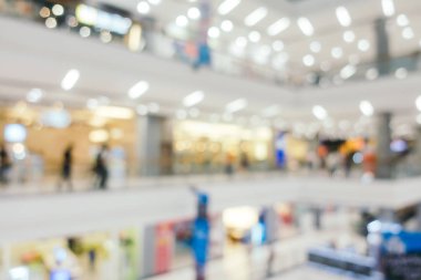 Soyut bulanıklık ve alışveriş merkezinde, ufuk alışveriş merkezi