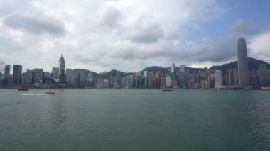 Modern megalopolis Asya şehrinin manzaralı görüntüleri