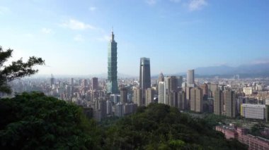 Modern megalopolis Asya şehrinin manzaralı görüntüleri