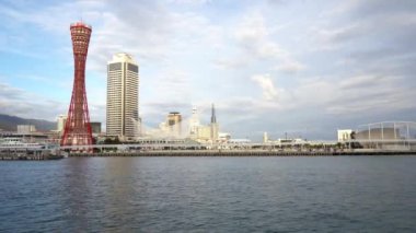 Modern megalopolis Asya şehrinin manzaralı görüntüleri