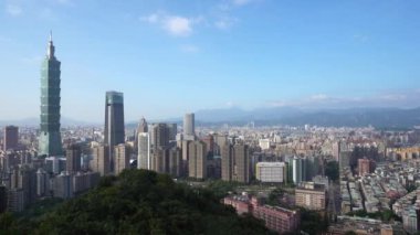 Modern megalopolis Asya şehrinin manzaralı görüntüleri