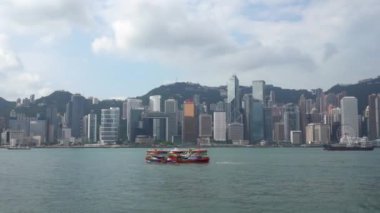 Modern megalopolis Asya şehrinin manzaralı görüntüleri