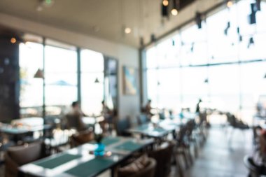 Soyut bulanıklık ve ufuk kafe Cafe ve büfe restaura