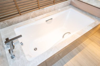 Güzel lüks küvet dekorasyon iç Oda