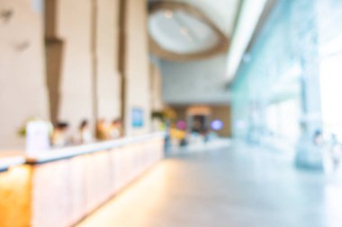 Otelde soyut bulanıklık ve defokus lobi dekorasyonu