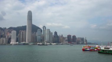 Modern megalopolis Asya şehrinin manzaralı görüntüleri