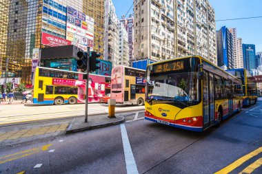 Hong kong, Çin - 15 Eylül, 2018: güzel mimari ve bui