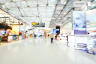 Soyut bulanıklık ve ufuk Havaalanı terminal iç