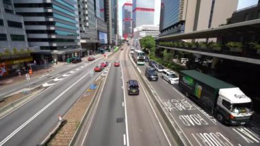 Modern megalopolis Asya şehrinin manzaralı görüntüleri