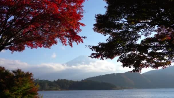 Riprese Panoramiche Della Bellissima Montagna Fuji Giappone — Video Stock
