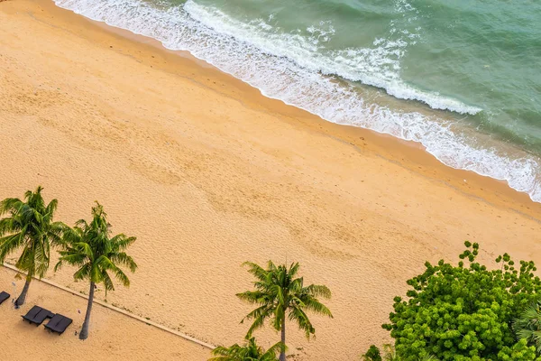Hermosa vista aérea del mar de playa tropical — Foto de Stock