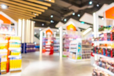 Soyut bulanıklık ve güzel lüks alışveriş merkezi Interio bulanıklık