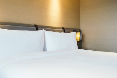 Beyaz rahat yastık Yatak Dekorasyon