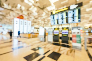 Soyut bulanıklık ve ufuk changi Havaalanı terminal iç