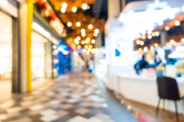 Soyut bulanıklık ve ufuk alışveriş ve perakende iç