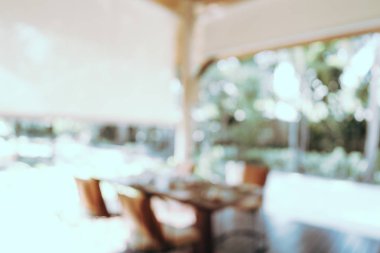 Soyut bulanıklık ve defocused açık büfe restoran ve kahve dükkanı CA