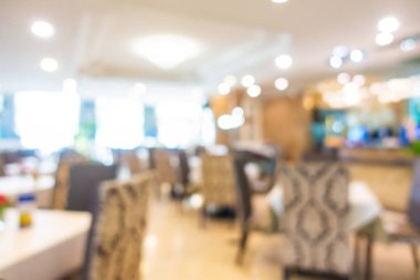 Soyut bulanıklık ve defocused açık büfe restoran ve kahve dükkanı CA