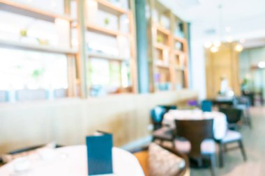 Soyut bulanıklık ve defocused açık büfe restoran ve kahve dükkanı CA
