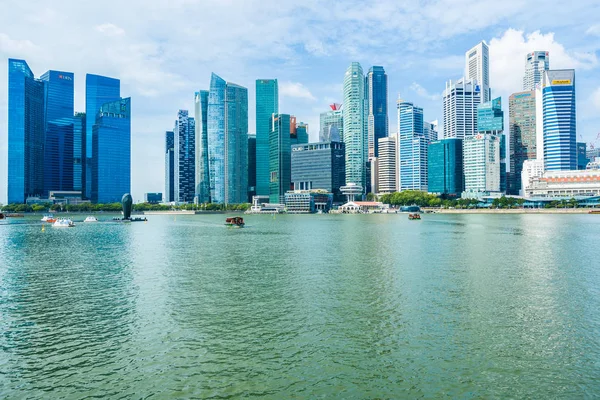 Singapore Jan 2019 Beautiful Architecture Building Skyscraper Marina Bay Singapore — Stock Photo, Image