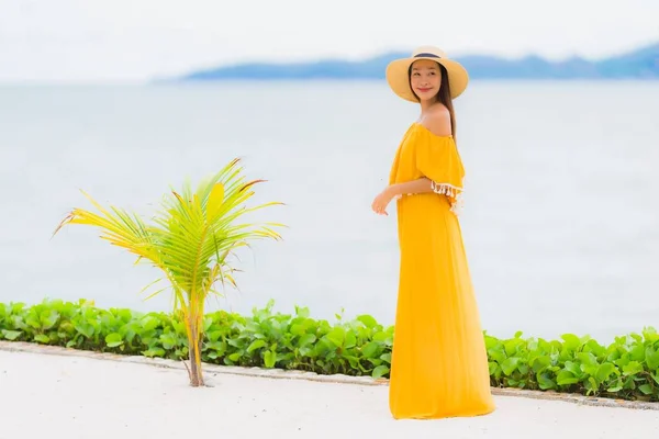 stock image Portrait beautiful asian woman wear hat with smile happy leisure