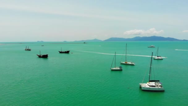 Imágenes Tranquilas Hermoso Mar Ondulado — Vídeos de Stock