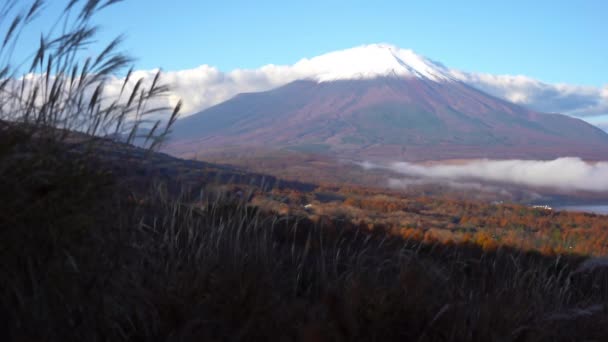 Látványos Felvételeit Gyönyörű Mountain Fuji Japán — Stock videók