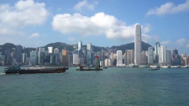 Modern megalopolis Asya şehrinin manzaralı görüntüleri