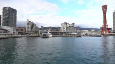 Modern megalopolis Asya şehrinin manzaralı görüntüleri