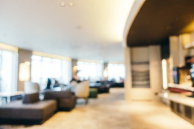 Soyut bulanıklık ve ufuk otel ve lobi iç
