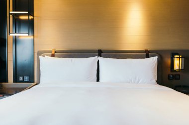 Beyaz rahat yastık Yatak Dekorasyon